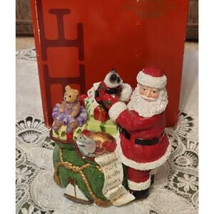 Fitz and Floyd Santa Musical Figurine 'Here Comes Santa Claus' New Original Box
